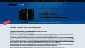 What Hostplay.com website looked like in 2021 (3 years ago)