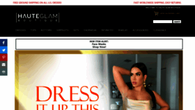 What Hauteglamboutique.com website looked like in 2021 (3 years ago)