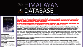 What Himalayandatabase.com website looked like in 2021 (3 years ago)