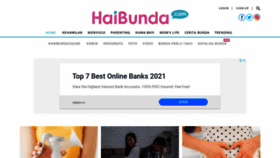 What Haibunda.com website looked like in 2021 (3 years ago)