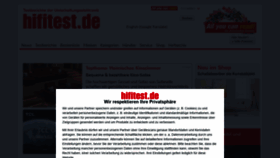 What Hifitest.de website looked like in 2021 (3 years ago)