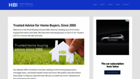 What Homebuyinginstitute.com website looked like in 2021 (3 years ago)