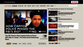 What Haystack.tv website looked like in 2021 (4 years ago)