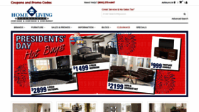 What Homelivingfurniture.com website looked like in 2021 (3 years ago)