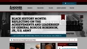What Hoover.org website looked like in 2021 (3 years ago)