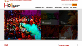 What Holifestival.org website looked like in 2021 (3 years ago)