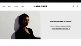 What Hanacure.com website looked like in 2021 (3 years ago)