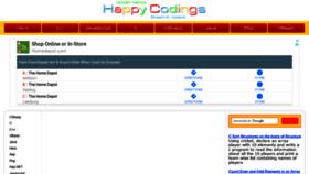 What Happycodings.com website looked like in 2021 (3 years ago)