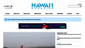 What Hawaiimagazine.com website looked like in 2021 (3 years ago)