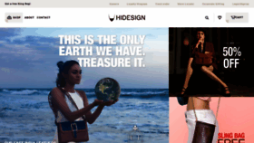 What Hidesign.com website looked like in 2021 (3 years ago)