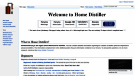 What Homedistiller.org website looked like in 2021 (3 years ago)