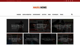 What Hazelnews.com website looked like in 2021 (3 years ago)