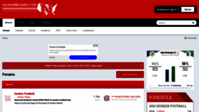 What Huskerboard.com website looked like in 2021 (3 years ago)