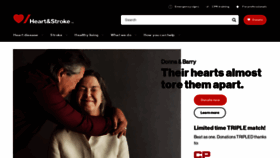 What Heartandstroke.ca website looked like in 2021 (3 years ago)