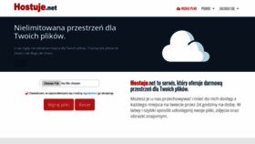 What Hostuje.net website looked like in 2021 (3 years ago)