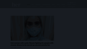 What Her.ie website looked like in 2021 (4 years ago)