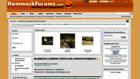 What Hammockforums.net website looked like in 2021 (3 years ago)