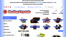 What Healingcrystals.com website looked like in 2021 (3 years ago)