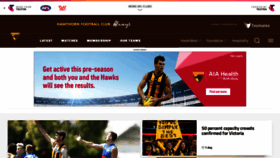 What Hawthornfc.com.au website looked like in 2021 (3 years ago)