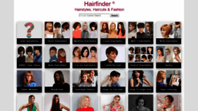 What Hairfinder.com website looked like in 2021 (3 years ago)