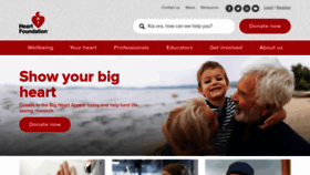 What Heartfoundation.org.nz website looked like in 2021 (3 years ago)