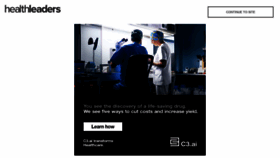 What Healthleadersmedia.com website looked like in 2021 (3 years ago)