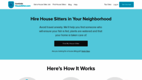 What Housesitter.com website looked like in 2021 (3 years ago)