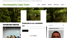 What Homeopathycapetown.co.za website looked like in 2021 (3 years ago)