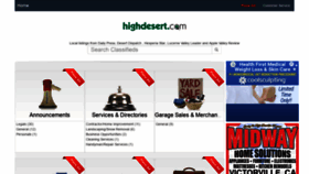 What Highdesert.com website looked like in 2021 (3 years ago)