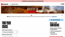What Hurtigruten.us website looked like in 2021 (3 years ago)