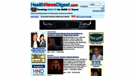 What Healthnewsdigest.com website looked like in 2021 (3 years ago)