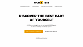 What High5test.com website looked like in 2021 (3 years ago)