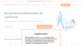 What Habitissimo.com.mx website looked like in 2021 (3 years ago)