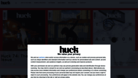 What Huckmag.com website looked like in 2021 (3 years ago)