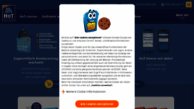 What Hot.at website looked like in 2021 (5 years ago)