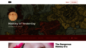 What Historyofyesterday.com website looked like in 2021 (3 years ago)