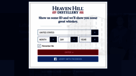What Heavenhilldistillery.com website looked like in 2021 (3 years ago)