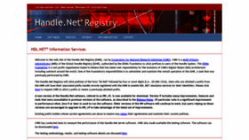 What Handle.net website looked like in 2021 (3 years ago)