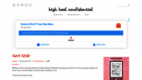 What Highheelconfidential.com website looked like in 2021 (3 years ago)