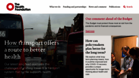 What Health.org.uk website looked like in 2021 (3 years ago)
