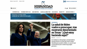 What Hispanidad.com website looked like in 2021 (3 years ago)
