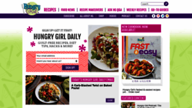 What Hungry-girl.com website looked like in 2021 (3 years ago)