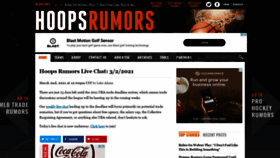 What Hoopsrumors.com website looked like in 2021 (3 years ago)