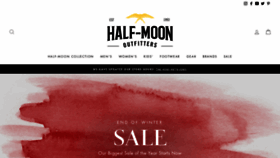 What Halfmoonoutfitters.com website looked like in 2021 (3 years ago)