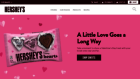 What Hersheys.com website looked like in 2021 (3 years ago)