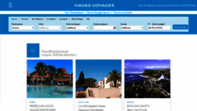 What Havas-voyages.fr website looked like in 2021 (3 years ago)
