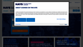 What Hays.co.uk website looked like in 2021 (3 years ago)