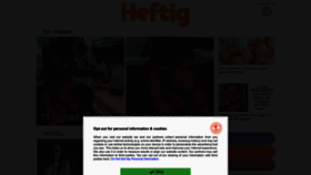What Heftig.de website looked like in 2021 (4 years ago)