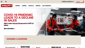 What Hilti.group website looked like in 2021 (3 years ago)