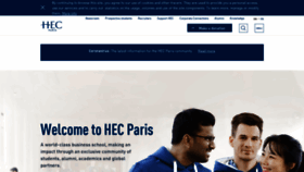 What Hec.edu website looked like in 2021 (5 years ago)